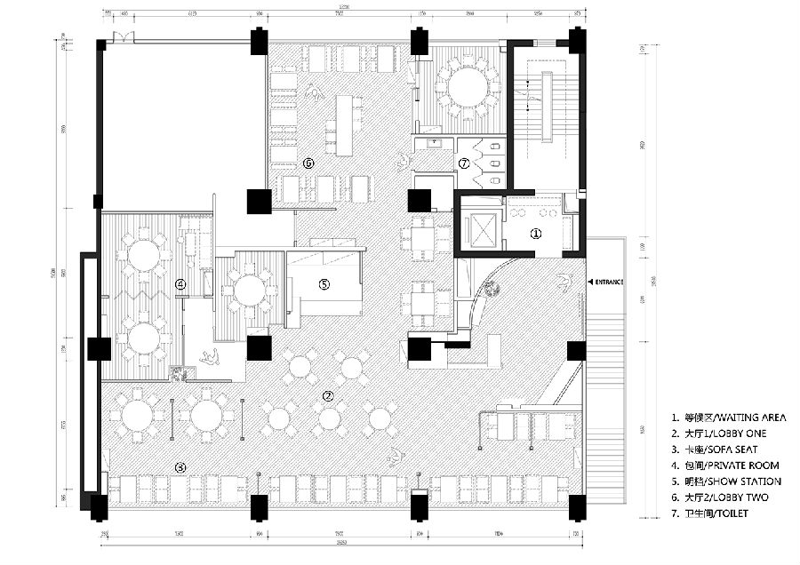 新中式餐廳裝修設(shè)計(jì)案例